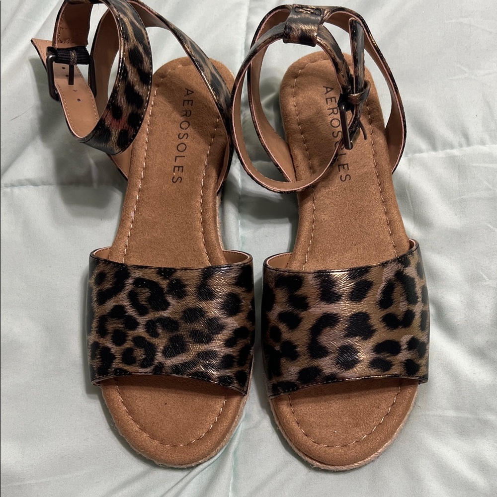 AEROSOLES Leopard Print Sandals
